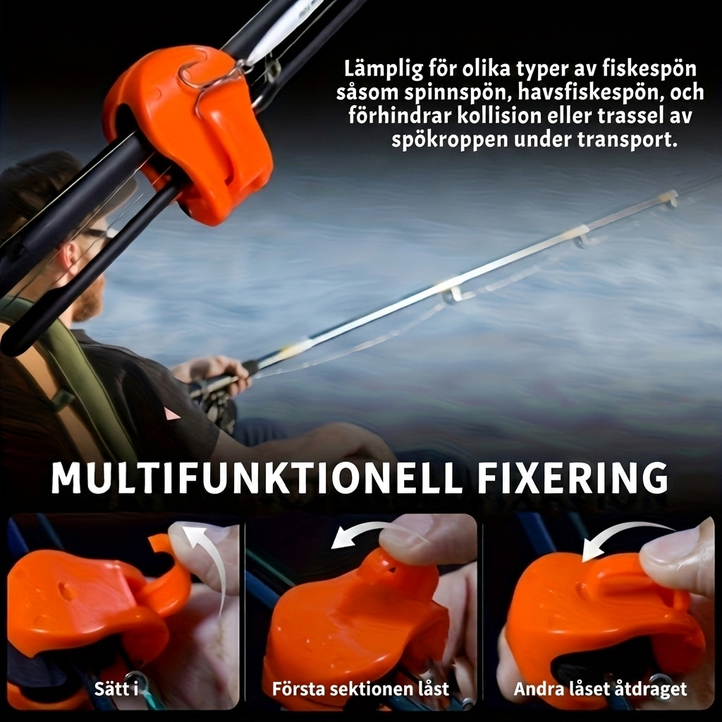 Fiskespöhållare 4-Pack